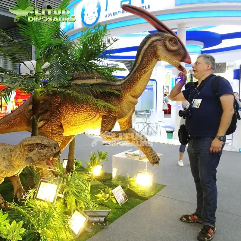Parasaurolophus animatronik